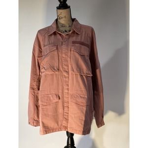 PISTOLA Snap Front Size M Jacket, Clay. Snap at Wrists. New With Tags.